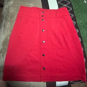 Red skirt